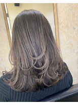 ファンド 千葉(fand)&nbsp;レイヤーカット/ハイライト/デザインカラー/シルキーベージュ