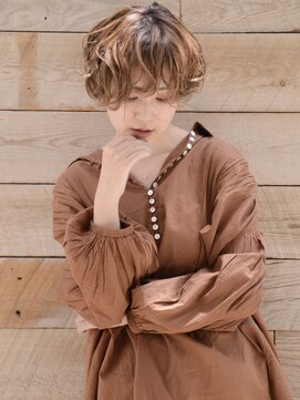 ロアー ヘアー ブリオ(RAWR hair Brio) 【RAWR】無造作パーマ_メンズライク_カーリーショート