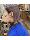 【ブリーチカラー】透明感バイオレットアッシュ