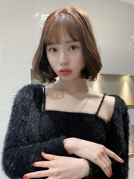 アイヴィ 表参道(IVY) 韓国ボブタンバルモリ大人ガーリーチョコレートワンカールボブ