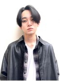 mowen 南堀江 メンズ ナチュラル センターパート 韓国風