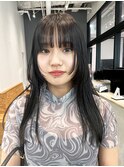 フェイスレイヤー_グレーベージュレイヤーロング前髪パーマ_9503