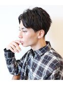 【 Ｉ. 】刈り上げツーブロックアップバング短髪黒髪　川口