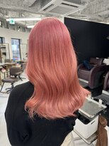 ハピネス 梅田茶屋町店(HAPPINESS) 韓国風ヘア ブリーチダブルカラー ベージュピンク
