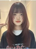 レイヤーカットハイライトショートヘアイルミナカラーオージュア
