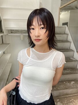 カシェ ナカザキ(CACHE NAKAZAKI) ブラック/レイヤーボブ/ミディアム