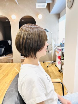 ルーク バイ ヘアーポケット(Luke by hair pocket) ナチュラルショートボブ