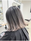 バレイヤージュ/イメチェン白髪ぼかし