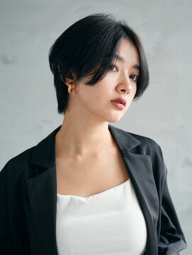 ジーナ 大阪茨木(Zina) 髪質改善*ダークネビージュショート*美髪【Zina大阪茨木】