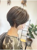 王道のひし形ショートボブ