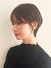 前髪カット＋カラー＋ケラスターゼ超音波トリートメント　￥12600