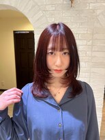 ユッカ エルア 武庫之荘南口(YUCCA elua) 【YUCCA .Nana】ボルドーカラー×レイヤーカット♪