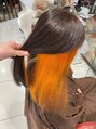 ラフィスヘアートゥルー 葛西店(La fith hair true)&nbsp;インナーオレンジ（インナーカラー）