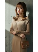 上品ツヤセミロング×ワンカールの美髪感