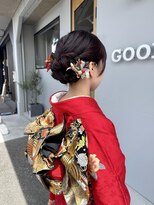 グッドライフヘアー(GOOD LIFE hair)&nbsp;『シニヨンヘア× 振袖着付け』