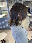 小顔顔周りレイヤーミディアムウルフコアミートリートメント赤羽