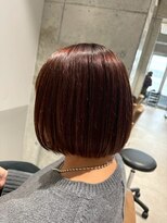 ルース(LOOSE)&nbsp;切りっぱなしボブ×シアーベージュ＃立川＃立川駅＃縮毛矯正