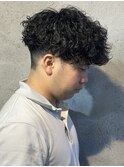 何巻きスパイラルパーマ波巻きパーマ群馬高崎メンズパーマ眉毛