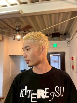 ビーバイエイトジェンツ(Bee by EIGHT GENTS) サーフカール/スパイキーショート/ブルーブラック/心斎橋