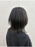 外ハネミディアム × 白髪染め透明感【神永】