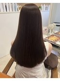 蒲郡ヘアカラー/ストレートヘア/アッシュ/透明感カラー/髪質改善
