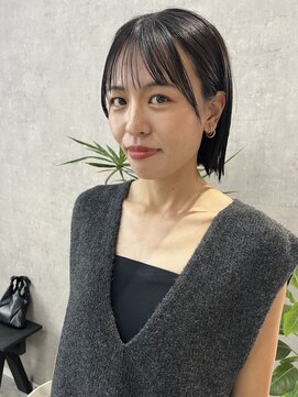 サクラ 岐阜(SAKURA) 耳にかけても可愛い切りっぱなしボブ