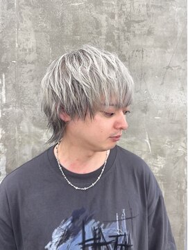 メンズサロン キング 心斎橋店(Men’s salon K!ng) ホワイトメッシュ/ツイスト/ツイスパ/パーマ/メンズ/眉毛/心斎橋