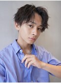 スキンフェードスパイキーショートパーマ短髪刈り上げ