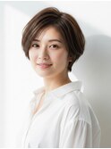 【30代40代50代】カットで決まる大人可愛いショートボブ