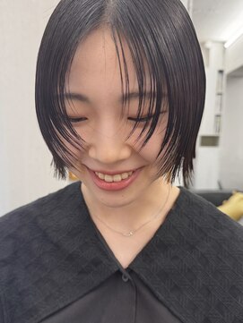 ＊20代30代ボブレイヤーボブ顔周りレイヤー韓国風ハッシュボブ