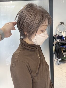 GBG 自由が丘 くびれショートボブ40代50代グレイカラー白髪染め白髪ぼかし