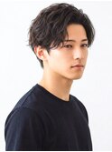 波巻きパーマ/センターパート/ニュアンスパーマ/メンズマッシュ
