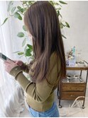 柔らかいオリーブベージュ！ブリーチなしダブルカラー