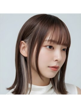 アームスヘアー 狭山ヶ丘店(arm's hair) 【狭山ヶ丘・武蔵藤沢】横顔に透明感。インナーシルバー×極艶髪