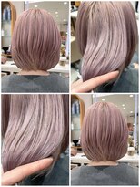 ピークアブー アヴェダ ギンザシックス(PEEK-A-BOO AVEDA GINZASIX)&nbsp;ミルクティーピンクベージュ　ホワイトベージュ暖色カラー白髪◆