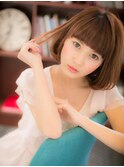 *+COVER HAIR+*…厚めバングがCUTE☆ふんわり☆ワンカールボブa