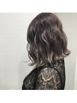 マーズ(Hair salon Mars) ハイライト×グラデーション  パープルグレージュボブ