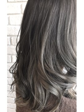 ミニム ヘアー(minim hair) 【minim×日比】バレイヤージュcolor♪シルバーグレージュ