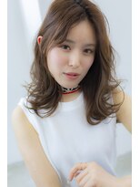 アコロン(acoron)&nbsp;小顔_夏耳かけ_毛先パーマ_イメチェン_フォギーベージュ