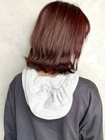 セシルヘアー(CECIL hair)&nbsp;CECIL下北沢　艶ピンクレッドカラー×韓国人風ヘア