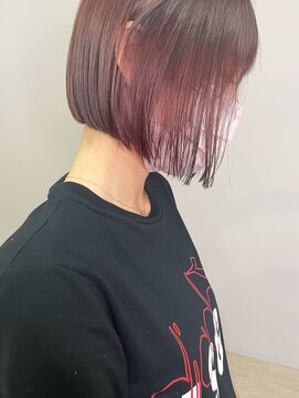 ジェム(GEM) ピンクカラー/イヤリングカラー/ミニボブ