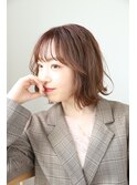 ラベージュ×外ハネボブ