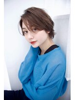 グランアージュ 船橋南口店(grandage)&nbsp;前髪なしショート/斜めバング/グレーベージュ/船橋