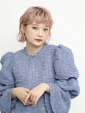 エンタク 新宿三丁目店(enntaku) ケアブリーチ/グラデーションカラー/ペールベージュ[新宿三丁目]