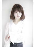 髪質改善/切りっぱなしボブ/美髪/30代40代/［人形町］
