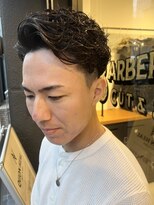フリーク バーバーショップ 都島店(FREAK BARBER SHOP) ツーブロアップバングサイドパートパーマN