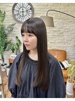 ジーテ 渋谷(gite)&nbsp;ぱっつんロング×ピチキュアα「渋谷/髪質改善/髪質改善TR」