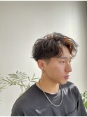 緩めスパイラル×センターパート