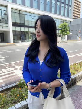 ボアップ(boappu) #ロングヘア#ブルーブラック#暗髪#ダークカラー