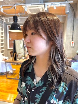 キャンバスアニュー 川崎(canvas anew.) 大人可愛いグレージュイヤリングカラー/川崎